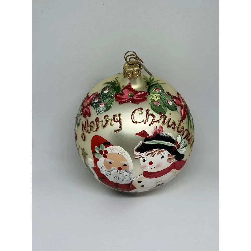 Pier 1 Imports Keepsake Christmas Ornament Handcrafted Lot Of 3 Glass SALE‎ ‼️